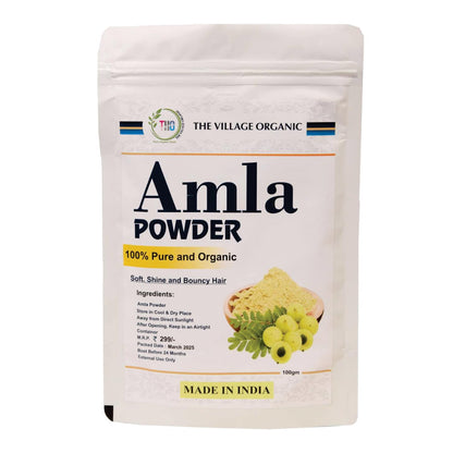 The Village Organic Herbal Powder Combo Pack for Hair & Skin Care - 5 Ayurvedic Herbs - in use (23)