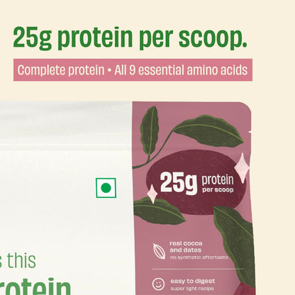 The Whole Truth Plant Protein Isolate Powder, 1kg, 25g Protein Per Scoop, Pea and Rice Blend - front view