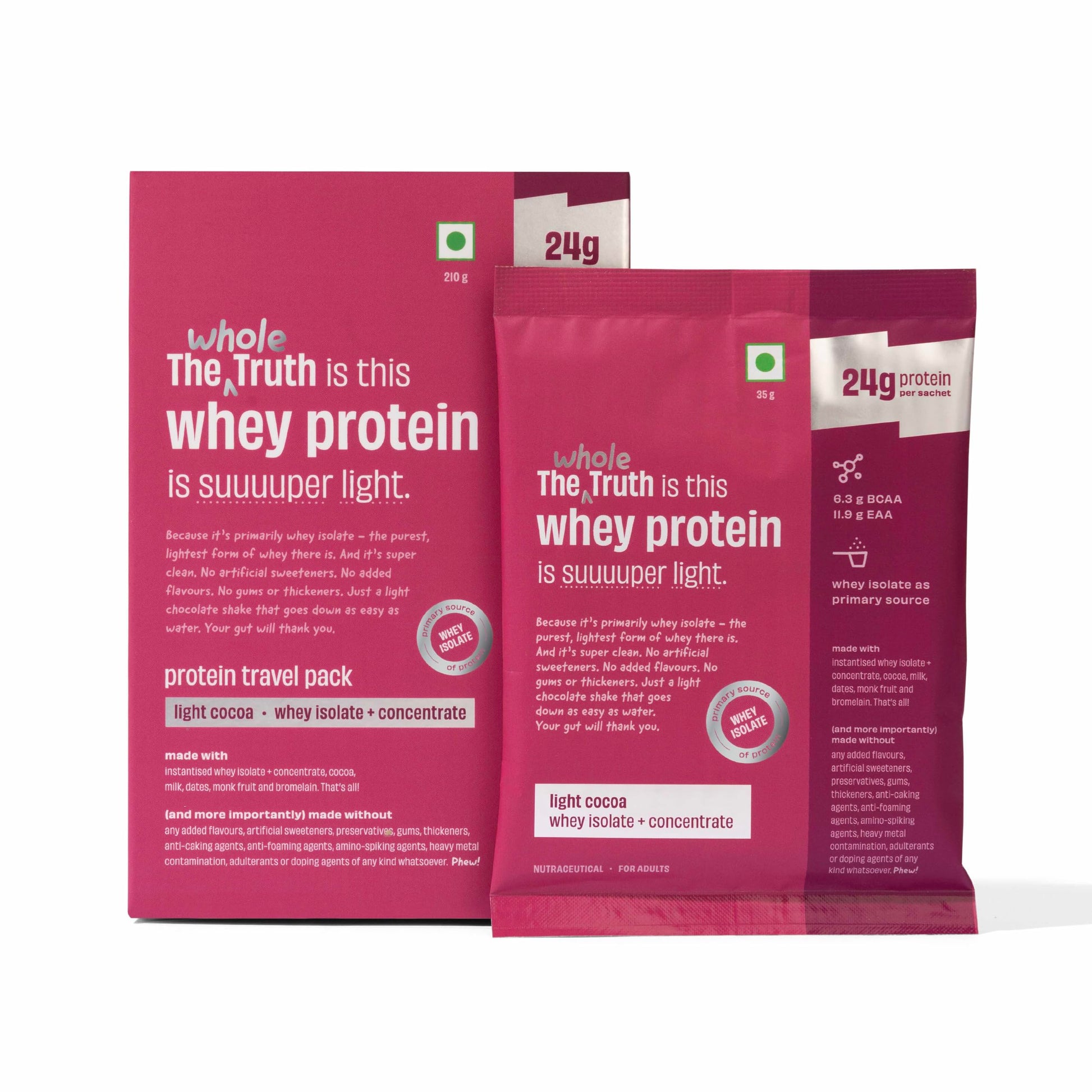 The Whole Truth Whey Protein Powder, 24g Protein Per Scoop, Isolate Concentrate Blend, Third Party Lab Tested, Adult Suppleme