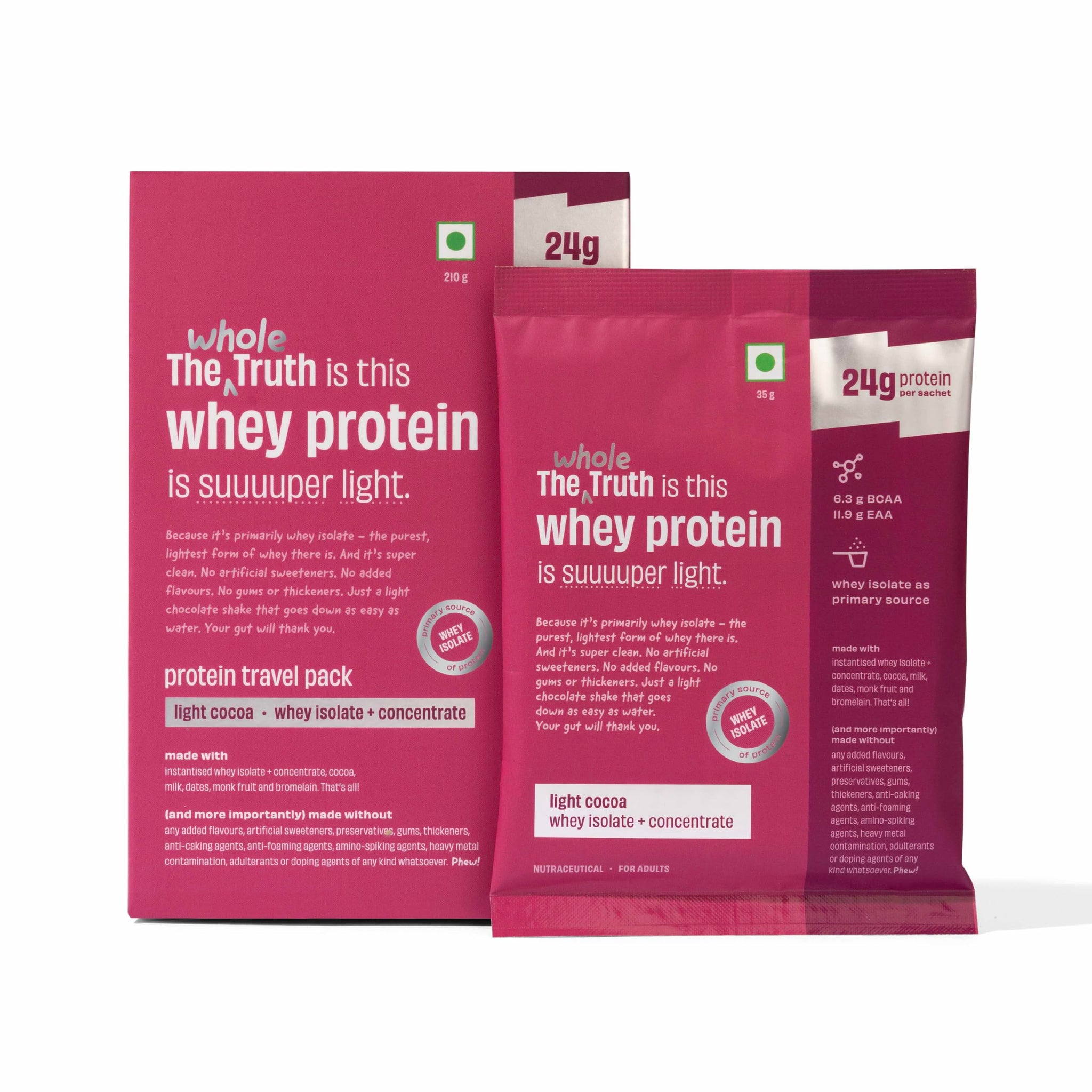The Whole Truth Whey Protein Powder, 24g Protein Per Scoop, Isolate Concentrate Blend, Third Party Lab Tested, Adult Suppleme