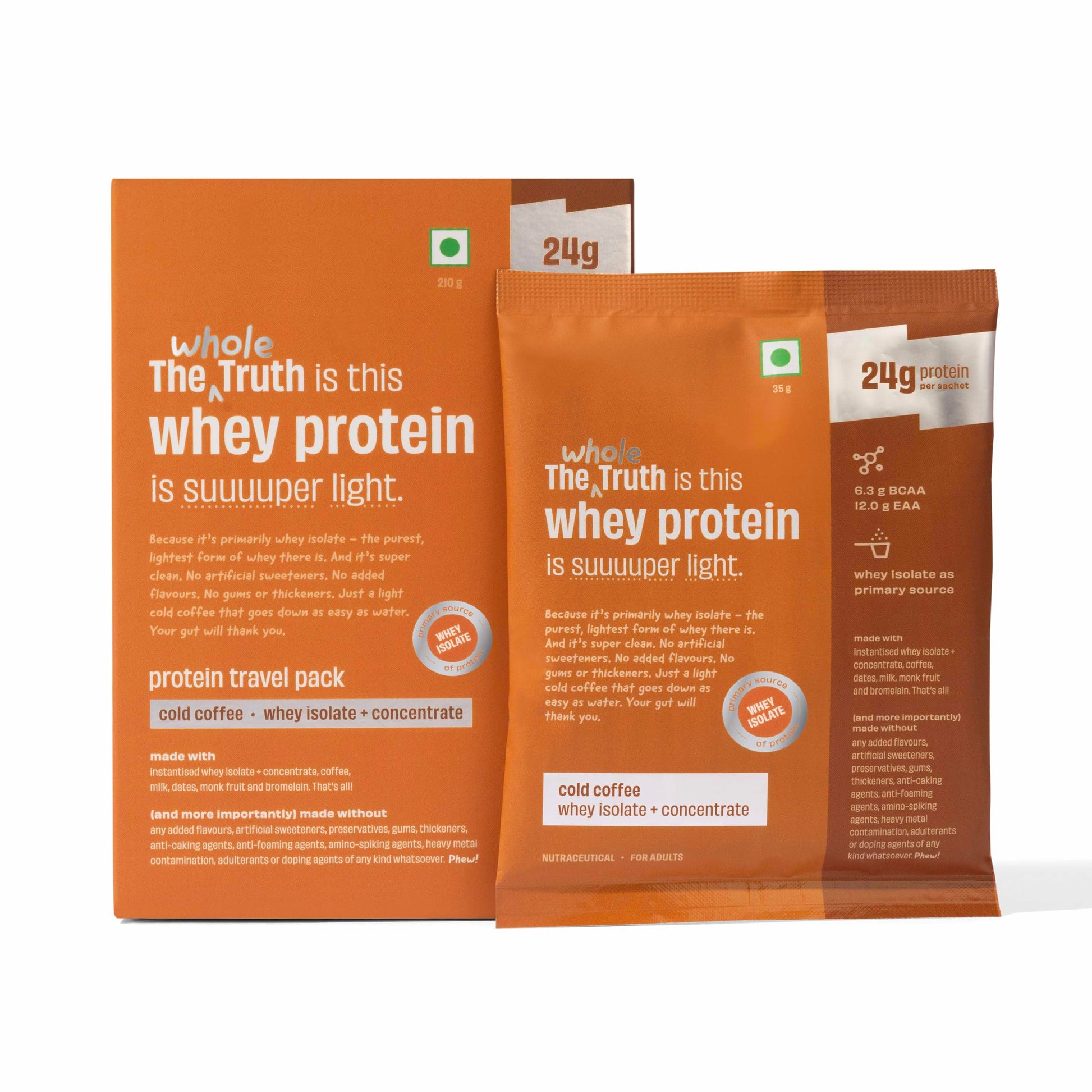The Whole Truth Whey Protein Powder, 24g Protein Per Scoop, Isolate Concentrate Blend, Third Party Lab Tested, Adult Suppleme