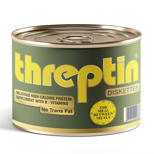 THREPTIN Protein Diskettes, Vanilla Flavor, 275g (Pack of 1), High-Protein Snack