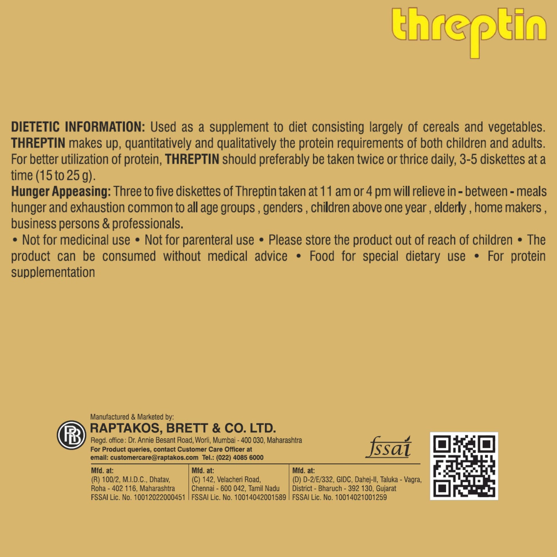 THREPTIN Protein Diskettes, Vanilla Flavor, 275g (Pack of 1), High-Protein Snack - in use
