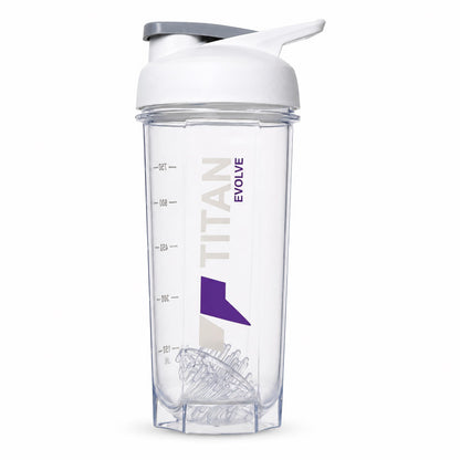 Titan Evolve Nutrition Protein Shaker 1 litre Bottle for Gym & Fitness, BPA-Free | Leakproof Mixer Shaker Cup for Protein Sha