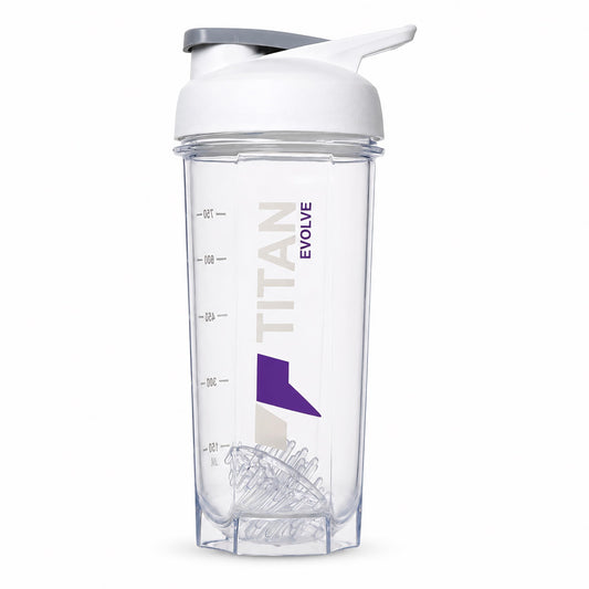 Titan Evolve Nutrition Protein Shaker 1 litre Bottle for Gym & Fitness, BPA-Free | Leakproof Mixer Shaker Cup for Protein Sha