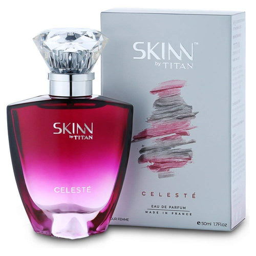 Titan Skinn Celeste Liquid Floral Scent Perfume for Women, 50ml, Modern French Fragrance