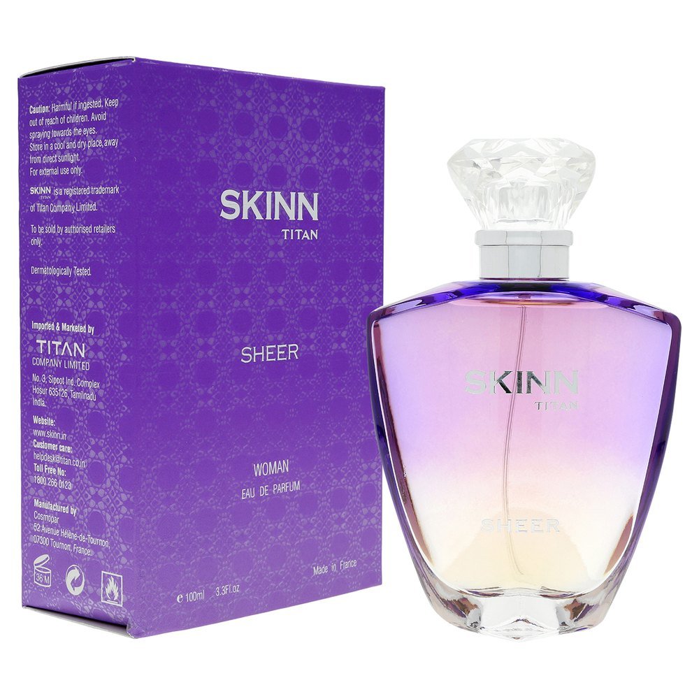 Titan Skinn Sheer Woman Eau de Parfum Perfume, 50ml, Fruity Floral Scent, Women's Fragrance