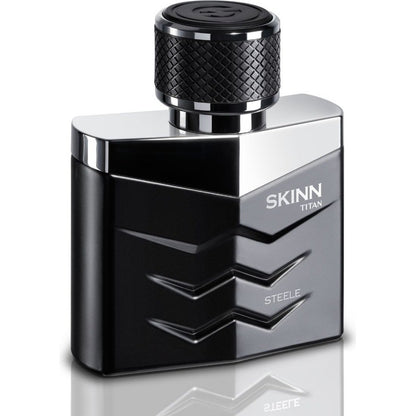 Titan Skinn Steele Eau de Parfum for Men, 50ml, Woody Musky Fragrance, IFRA Certified