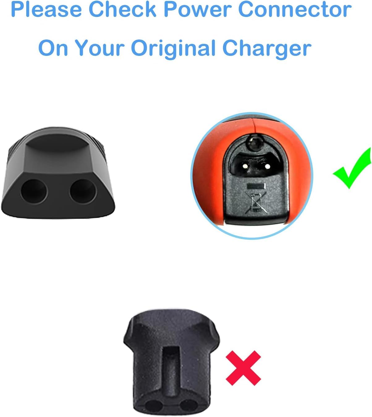 TL-JIYPU 12V Shaver Charger Replacement for Braun Electric Razor, 100-240V AC to 12V 0.4A Power Cord, 5 Feet Cable - front vi