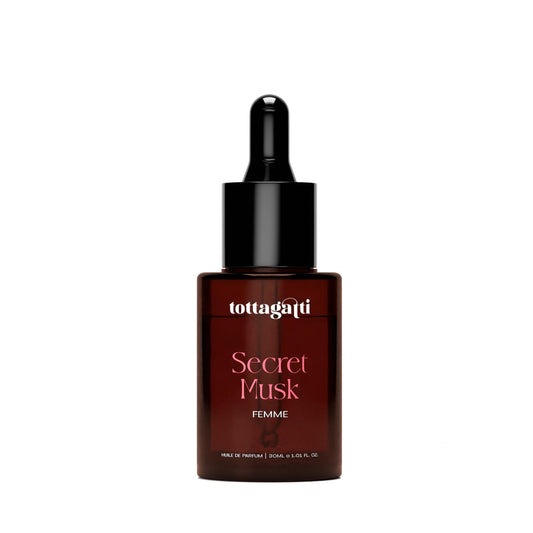 Tottagatti Attar Perfume Oil for Women, Secret Musk Inspired, 30 ml, Oil-Based Alcohol-Free Fragrance