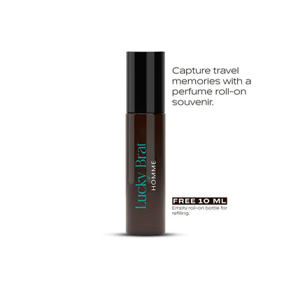 Tottagatti Men's Perfume Oil, 30ml, Alcohol-Free Attar, Plum Amberwood Jasmine, Inspired by 1 Million Lucky - in use