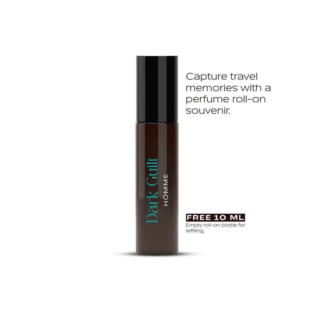 Tottagatti Men's Perfume Oil Dark Guilt Inspired by Guilty Black - 30ml, Alcohol-Free Concentrated Fragrance Oil - packaging