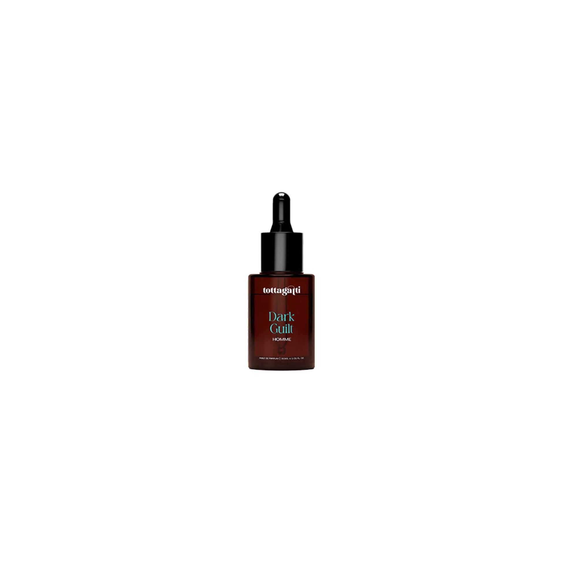 Tottagatti Men's Perfume Oil Dark Guilt Inspired by Guilty Black - 30ml, Alcohol-Free Concentrated Fragrance Oil - label deta