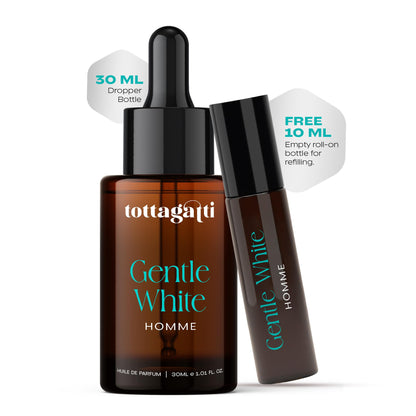 tottagatti Perfume Oil for Men, 30ml, Citrus Woody Attar, Long Lasting, Alcohol-Free, Huile de Parfum - front view