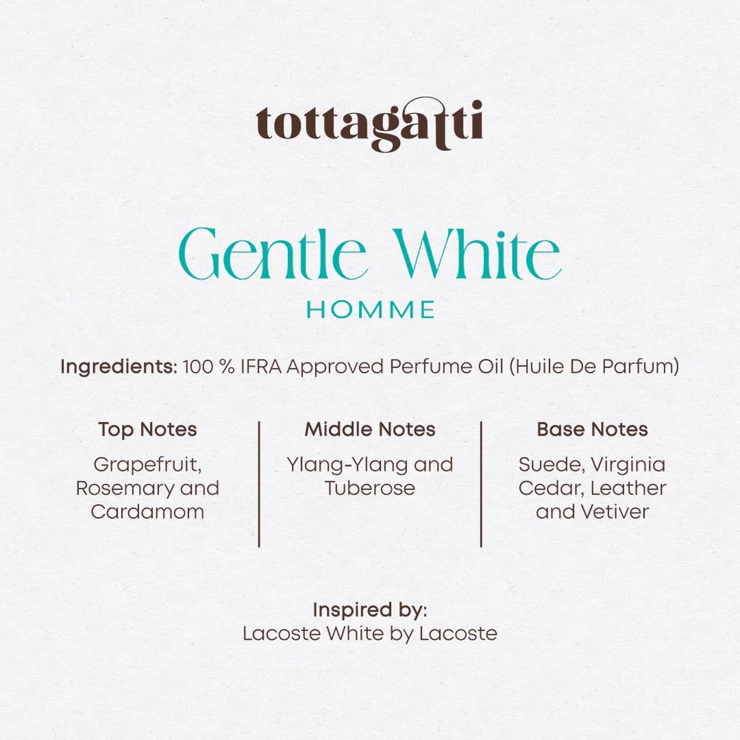 tottagatti Perfume Oil for Men, 30ml, Citrus Woody Attar, Long Lasting, Alcohol-Free, Huile de Parfum - packaging