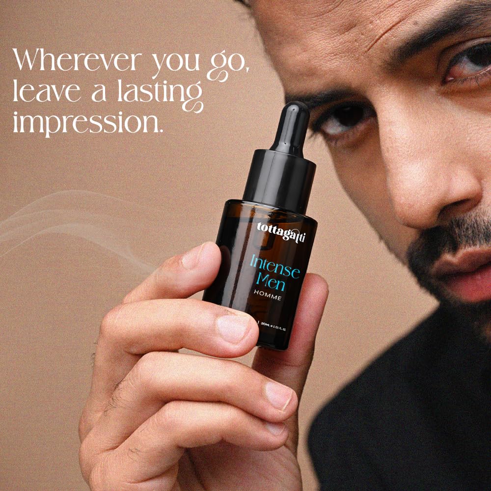 Tottagatti Perfume Oil for Men, 30ml, Lavender, Musk Mallow, Pear, Vetiver, Virginia Cedar Attar, IFRA Approved, Alcohol-Free