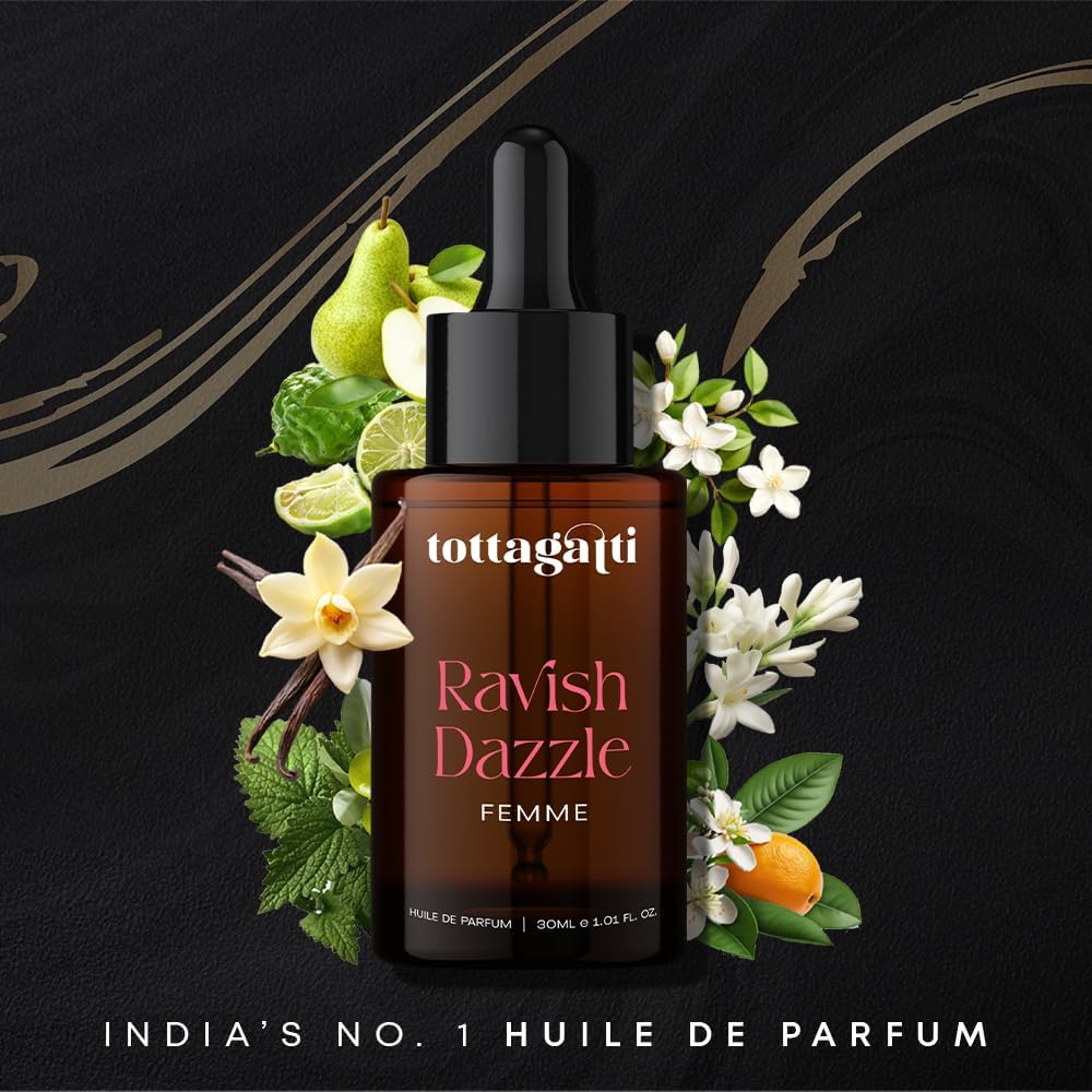 Tottagatti Perfume Oil for Women, White Floral Attar, 30 ml - ingredients panel