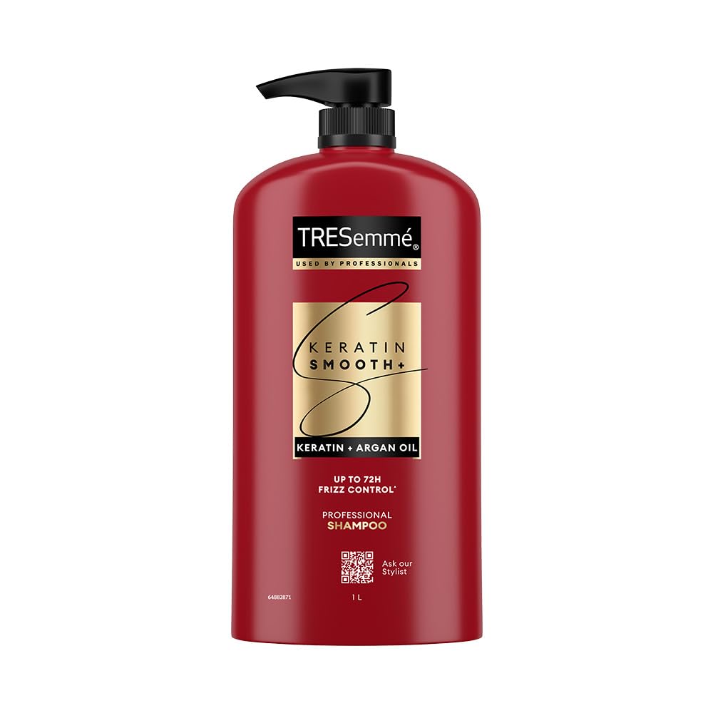 TRESemmé Keratin Smooth+ Shampoo with Keratin Protein and Argan Oil, Paraben Free, for Frizzy Hair
