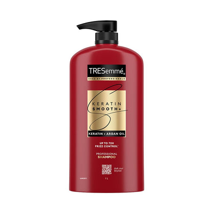 TRESemmé Keratin Smooth+ Shampoo with Keratin Protein and Argan Oil, Paraben Free, for Frizzy Hair