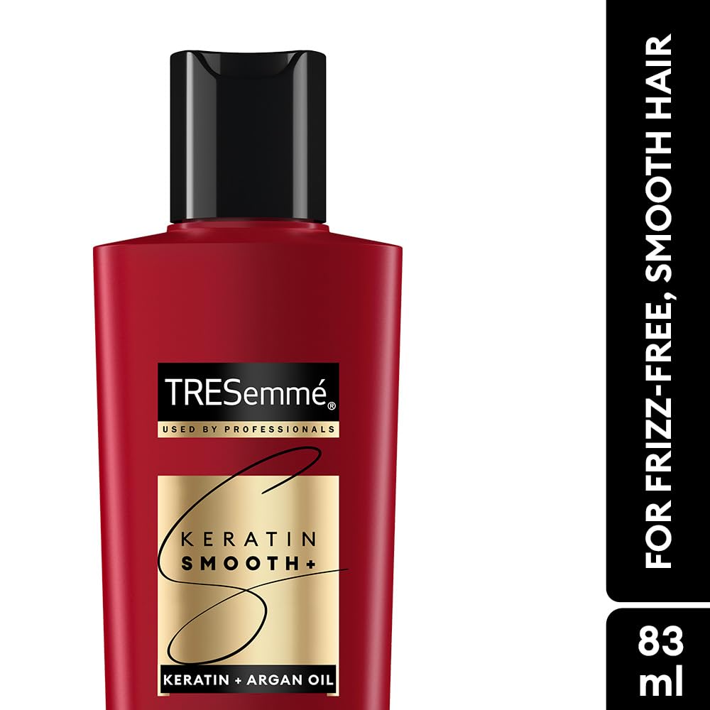 TRESemmé Keratin Smooth+ Shampoo with Keratin Protein and Argan Oil, Paraben Free, for Frizzy Hair - front view (11)