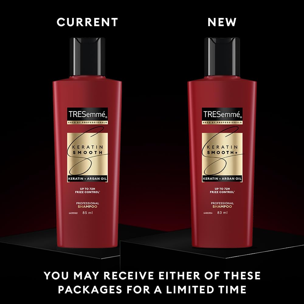 TRESemmé Keratin Smooth+ Shampoo with Keratin Protein and Argan Oil, Paraben Free, for Frizzy Hair - back view (12)
