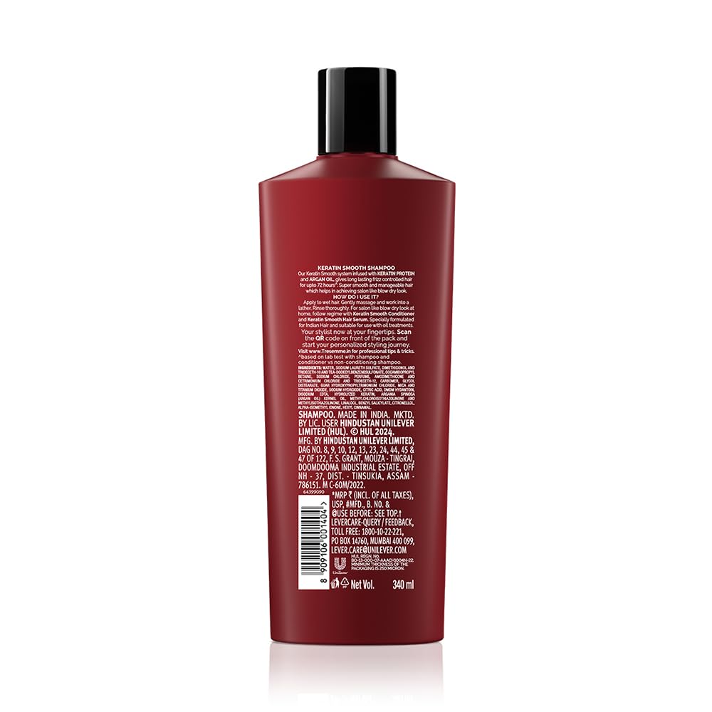 TRESemmé Keratin Smooth+ Shampoo with Keratin Protein and Argan Oil, Paraben Free, for Frizzy Hair - size and scale (26)