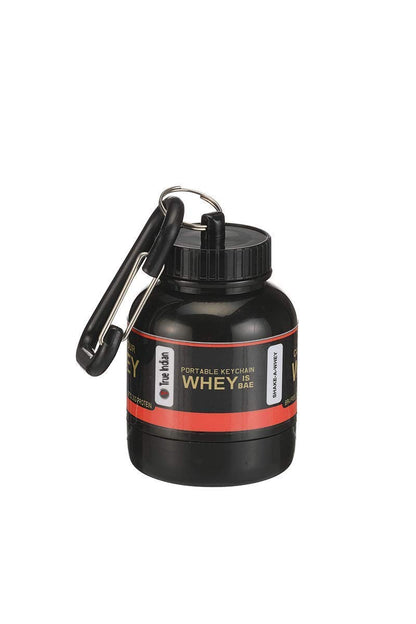 TRUE INDIAN Protein Powder Funnel Keychain, Portable 75cc Supplement Container, BPA-Free Plastic, Gym Workout Fitness Accesso