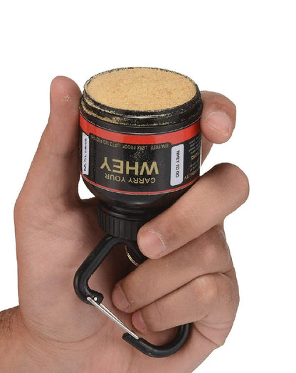 TRUE INDIAN Protein Powder Funnel Keychain, Portable 75cc Supplement Container, BPA-Free Plastic, Gym Workout Fitness Accesso