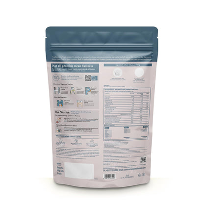 TrueBasics Clean Raw Whey Isolate Protein Powder, Unflavoured, 1kg, HAP Safe Certified - in use