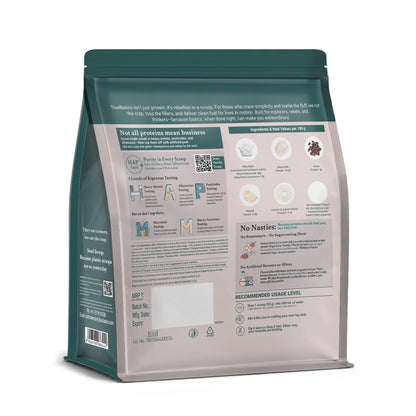 TrueBasics Clean Whey Protein Powder Blend, HAP Safe Certified, Whey Isolate & Concentrate, Adult - in use (23)