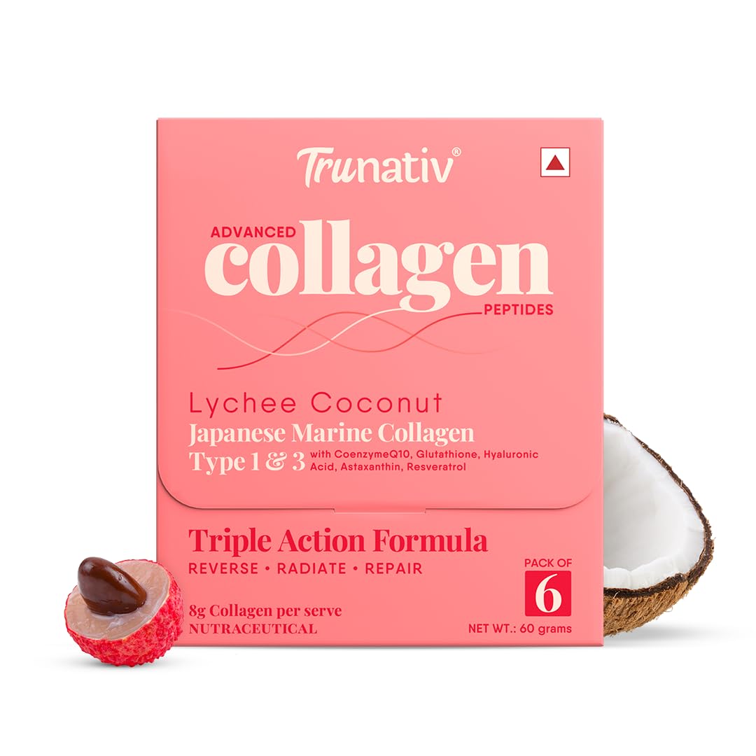TruNativ Marine Collagen Powder, Japanese Source Type 1 and 3 Hydrolyzed Peptides with Hyaluronic Acid, Adult Nutritional Sup