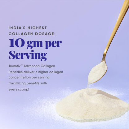 TruNativ Marine Collagen Powder, Japanese Source Type 1 and 3 Hydrolyzed Peptides with Hyaluronic Acid, Adult Nutritional Sup