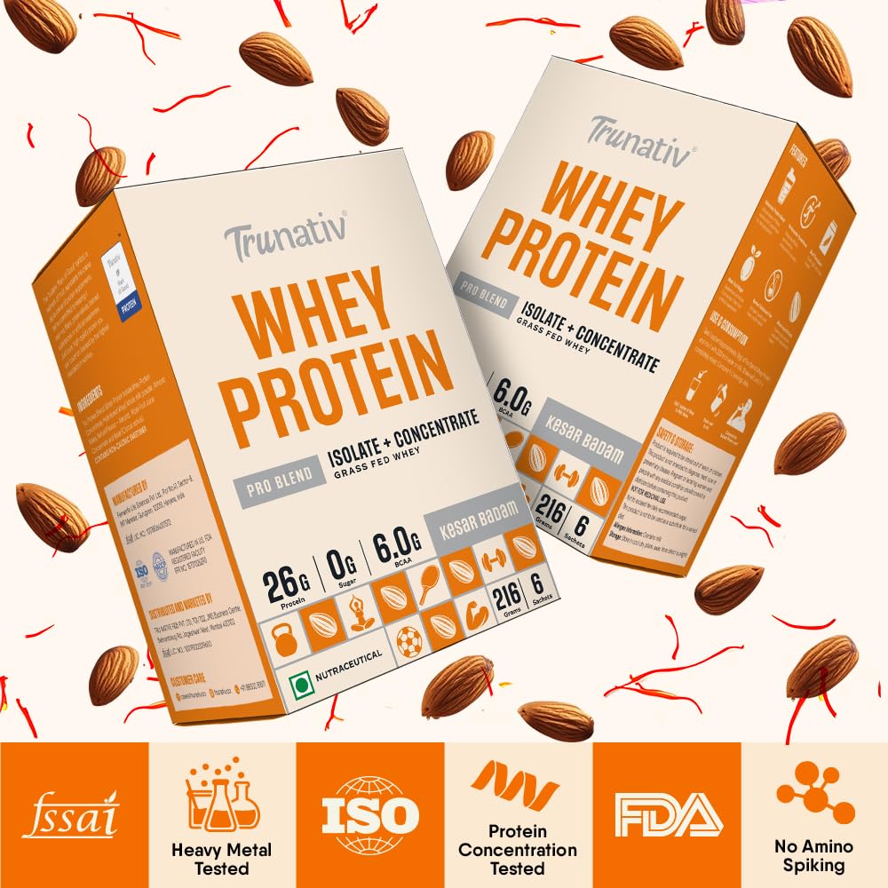 TruNativ Pro Blend Whey Protein Powder, Choco Crunch, Whey Isolate & Concentrate Blend - ingredients panel (19)