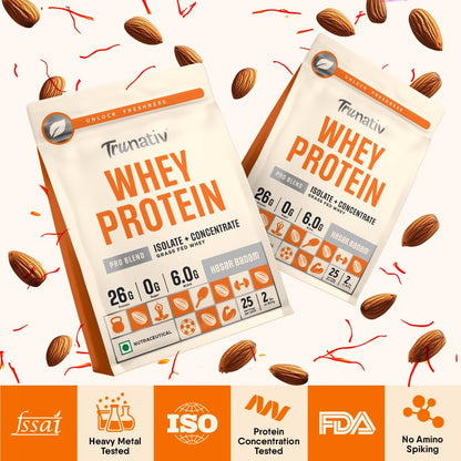 TruNativ Pro Blend Whey Protein Powder, Choco Crunch, Whey Isolate & Concentrate Blend - ingredients panel (24)