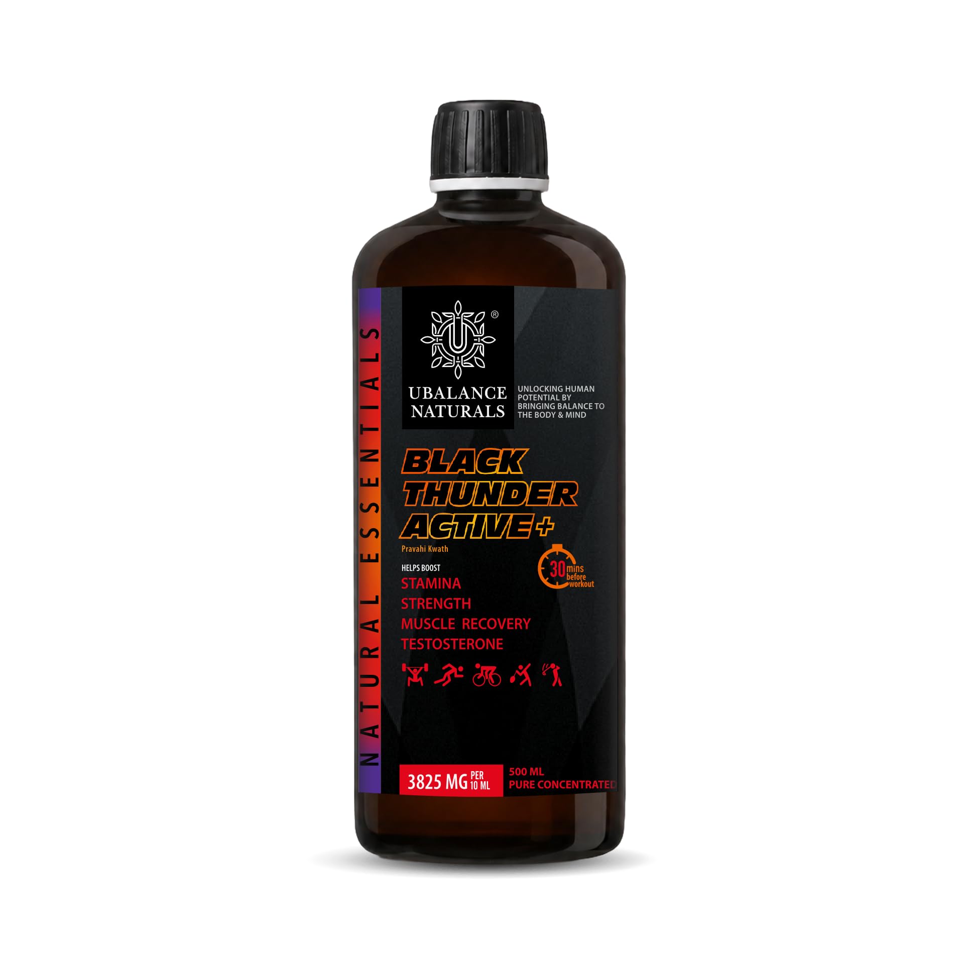 Ubalance Naturals Ashwagandha Ayurvedic Herbal Liquid Supplement, 1000mg per 10ml Serving (14)