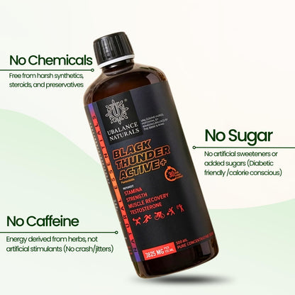 Ubalance Naturals Ashwagandha Ayurvedic Herbal Liquid Supplement, 1000mg per 10ml Serving - label detail (18)