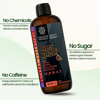 Ubalance Naturals Ashwagandha Ayurvedic Herbal Liquid Supplement, 1000mg per 10ml Serving - label detail (25)