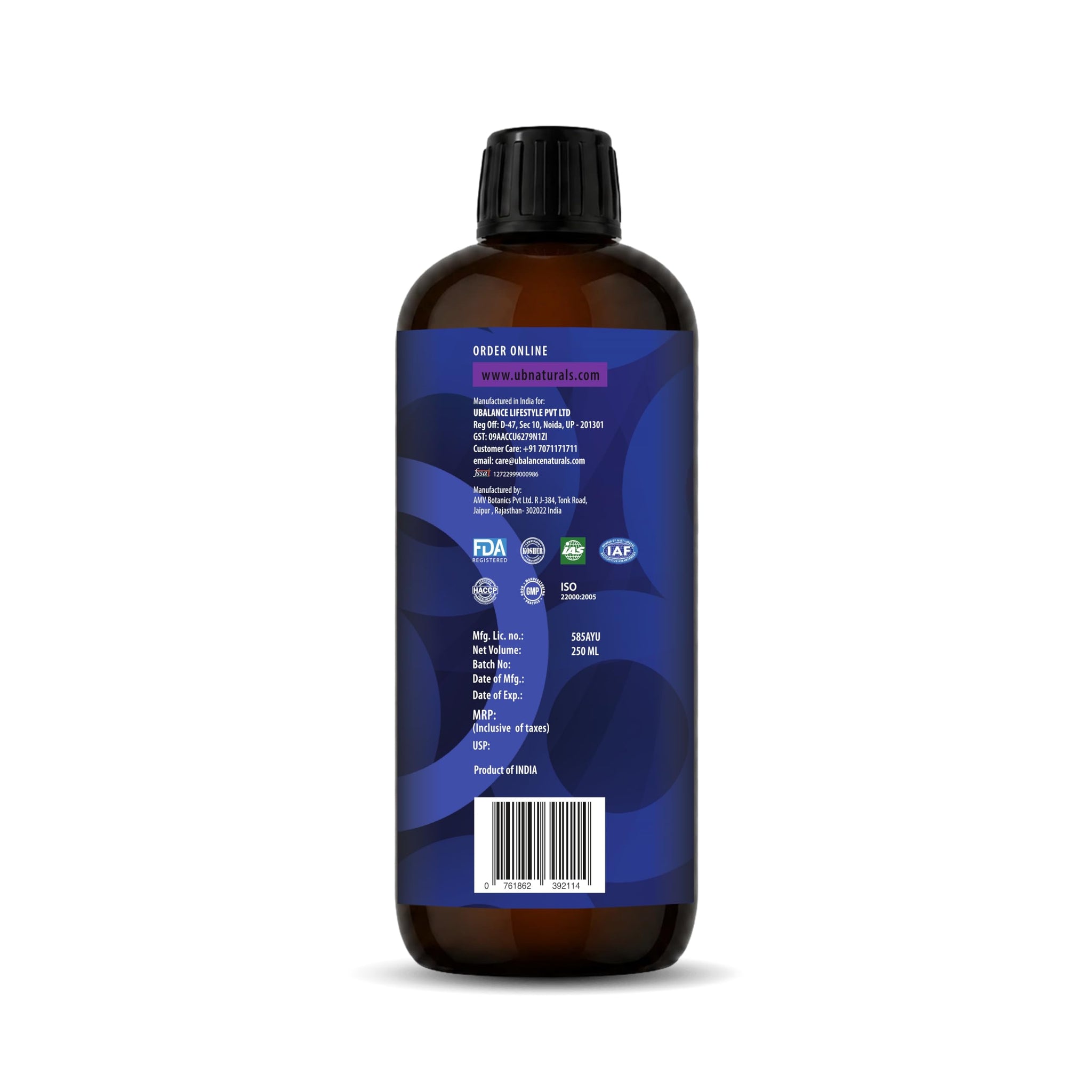 Ubalance Naturals Ashwagandha Ayurvedic Herbal Liquid Supplement, 1000mg per 10ml Serving - size and scale (36)