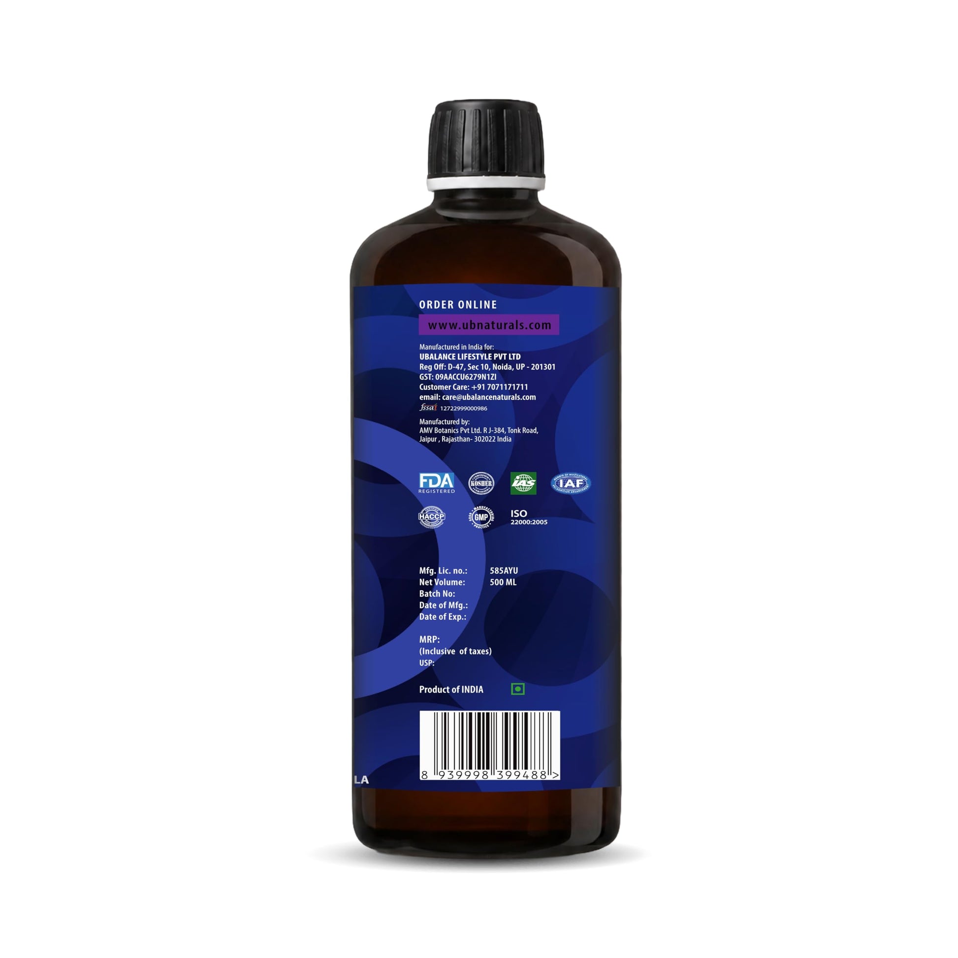Ubalance Naturals Ashwagandha Ayurvedic Herbal Liquid Supplement, 1000mg per 10ml Serving - in use (42)