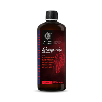 Ubalance Naturals Ashwagandha Ayurvedic Herbal Liquid Supplement, 1000mg per 10ml Serving (9)