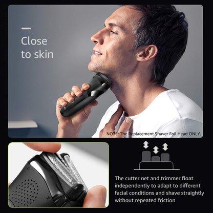 Ubervia Replacement Shaver Foil Head Cutter Compatible with Braun 21B 3 Series 300S 310S Electric Shaver - packaging