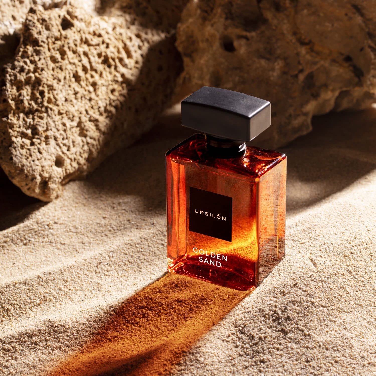 UPSILON Golden Sand Men Eau de Parfum, 100ml, 20% Concentration, Glass Bottle - ingredients panel