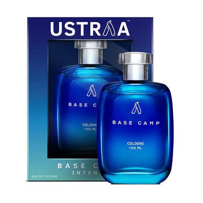 Ustraa Base Camp Cologne for Men, 100ml Eau de Cologne, Zingy Aquatic Notes, Modern Style
