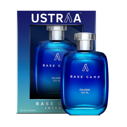 Ustraa Base Camp Cologne for Men, 100ml Eau de Cologne, Zingy Aquatic Notes, Modern Style