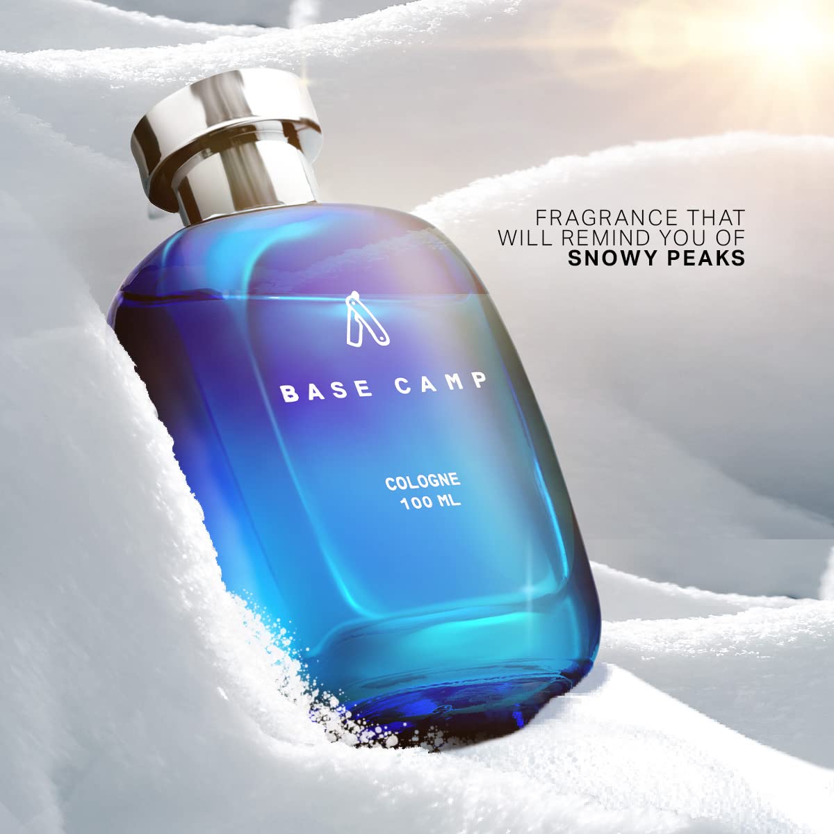 Ustraa Base Camp Cologne for Men, 100ml Eau de Cologne, Zingy Aquatic Notes, Modern Style - ingredients panel