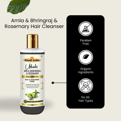 Utkrisht Ayurvedic Herbal Shampoo, 200ml, Paraben and SLS Free, for All Hair Types - close-up detail (15)