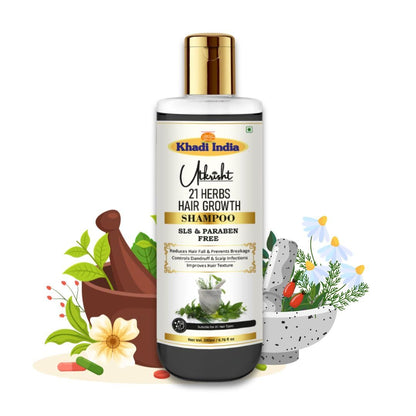 Utkrisht Ayurvedic Herbal Shampoo, 200ml, Paraben and SLS Free, for All Hair Types