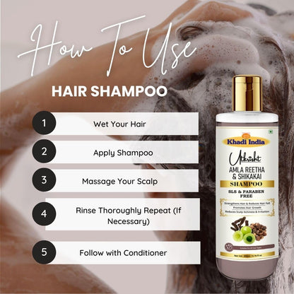 Utkrisht Ayurvedic Herbal Shampoo, 200ml, Paraben and SLS Free, for All Hair Types - ingredients panel (21)