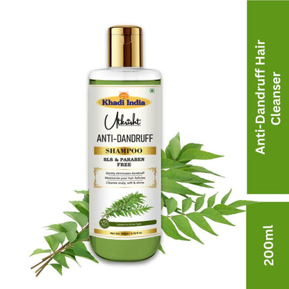 Utkrisht Ayurvedic Herbal Shampoo, 200ml, Paraben and SLS Free, for All Hair Types - back view (26)