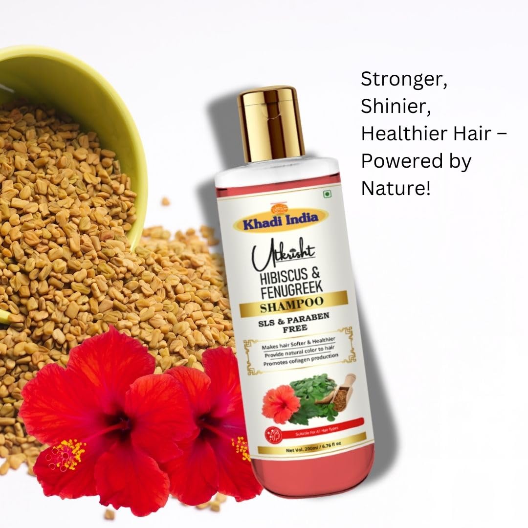 Utkrisht Ayurvedic Herbal Shampoo, 200ml, Paraben and SLS Free, for All Hair Types - in use (47)